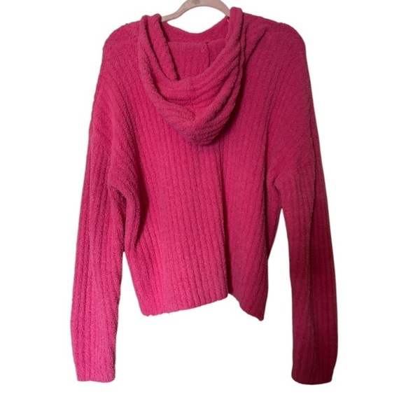 Altar’d State Pink Fleece Hoodie Size Large (L) - Picture 3 of 6